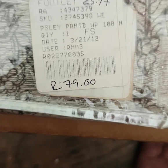 Pottery Barn Paisley Printed sheer curtain - Picture 3 of 3